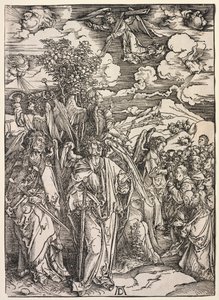 Offenbarung des Johannes: Vier Engel halten die Winde zurück, 1511 von Albrecht Dürer