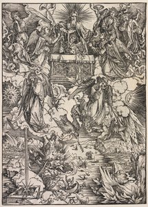 Offenbarung des Johannes: Sieben Engel mit Trompeten von Albrecht Dürer