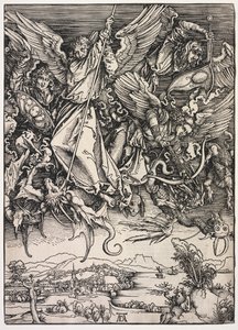 Offenbarung des Johannes: Michael kämpft gegen den Drachen