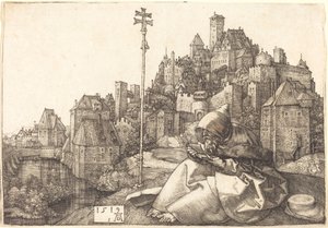 Der heilige Antonius beim Lesen von Albrecht Dürer
