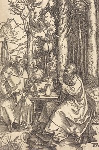 Heiliger Antonius und Heiliger Paulus in der Wildnis, ca. 1504