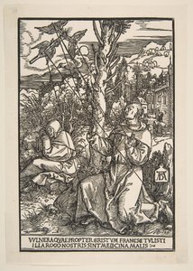 Der heilige Franziskus empfängt die Stigmata von Albrecht Dürer