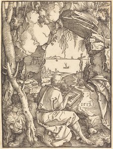 Heiliger Hieronymus in einer Höhle