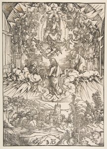 Johannes vor Gott und den Ältesten, aus Die Apokalypse von Albrecht Dürer