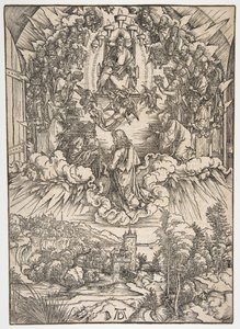 Heiliger Johannes vor Gott und den Ältesten, aus Die Apokalypse