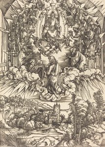 Der heilige Johannes vor Gott und den Ältesten