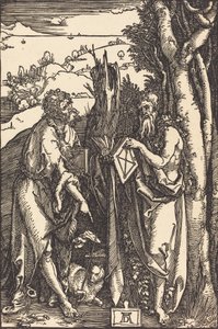 Johannes der Täufer und der heilige Onuphrius, um 1504 von Albrecht Dürer