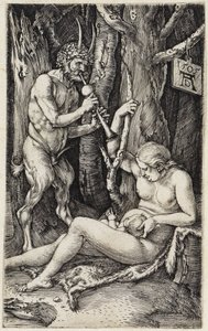 Satyr und Nymphe von Albrecht Dürer