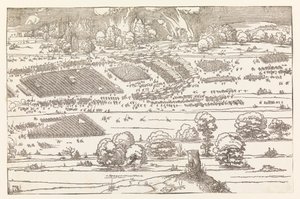 Belagerung einer Stadt (Teil 2) von Albrecht Dürer