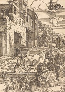 Aufenthalt der Heiligen Familie in Ägypten, ca. 1504 von Albrecht Dürer