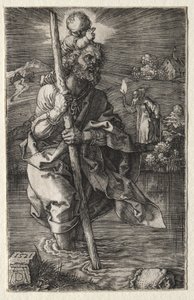 St. Christophorus, nach rechts gewandt von Albrecht Dürer