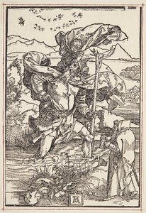 St. Christopher in der Wildnis mit einem Vogelschwarm