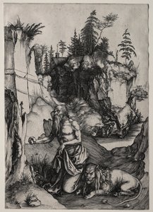 St. Hieronymus in der Buße, ca. 1497 von Albrecht Dürer
