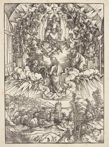 St. Johannes vor Gott und den Ältesten von Albrecht Dürer
