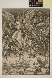 Der heilige Michael kämpft gegen den Drachen von Albrecht Dürer