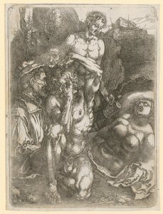 Studienblatt mit fünf Figuren von Albrecht Dürer