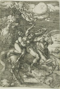 Die Entführung der Proserpina auf einem Einhorn von Albrecht Dürer