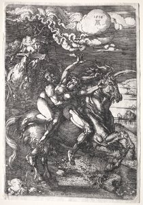 Die Entführung auf einem Einhorn von Albrecht Dürer