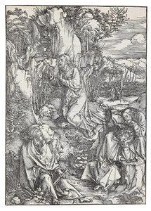 Die Agonie im Garten, aus der Serie Die Große Passion, ca. 1496 von Albrecht Dürer
