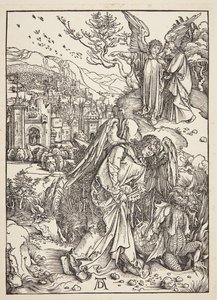 Der Engel zeigt St. Johannes das neue Jerusalem von Albrecht Dürer