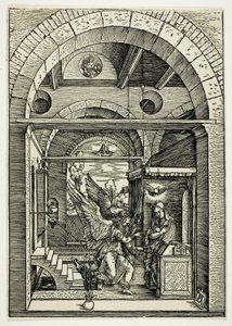 Die Verkündigung, aus Das Leben der Jungfrau von Albrecht Dürer