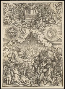 Die Apokalypse: Die Öffnung des fünften und sechsten Siegels, 1497-98 von Albrecht Dürer