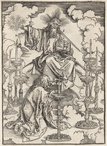 Die Apokalypse: Die Vision der sieben Leuchter von Albrecht Dürer