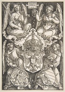Die Waffen des Reiches und von Nürnberg, 1521 von Albrecht Dürer