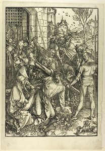 Das Tragen des Kreuzes, aus Die Große Passion von Albrecht Dürer