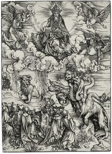 Das Tier mit zwei Hörnern wie ein Lamm, ca. 1497