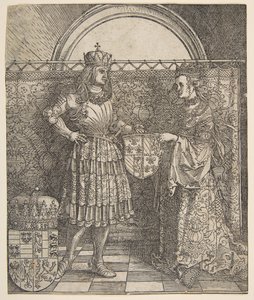 Die Verlobung von Maria von Burgund aus dem Triumphbogen von Kaiser Maximilian I., 1515 von Albrecht Dürer