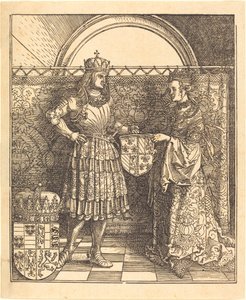 Die Verlobung von Maximilian mit Maria von Burgund von Albrecht Dürer