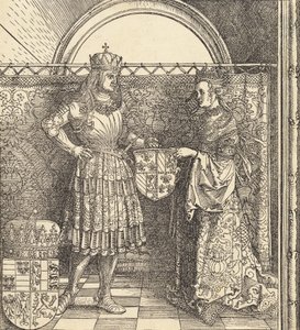 Die Verlobung von Maximilian mit Maria von Burgund, 1511