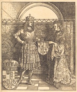 Die Verlobung von Maximilian mit Maria von Burgund, 1515 von Albrecht Dürer