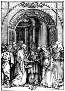Die Verlobung der Jungfrau, aus Das Leben der Jungfrau, ca. 1504 von Albrecht Dürer