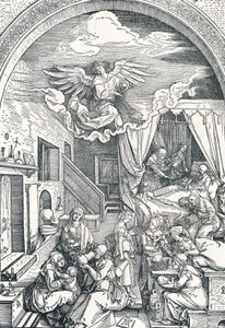 Die Geburt der Jungfrau Maria, um 1503-1504 von Albrecht Dürer