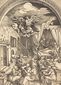 Die Geburt der Jungfrau, ca. 1503-1504 von Albrecht Dürer