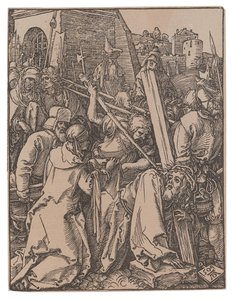 Das Tragen des Kreuzes, aus der Serie Die Kleine Passion von Albrecht Dürer