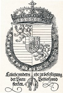 Das Wappen von Ferdinand I., König von Ungarn und Böhmen, 1527, 1906