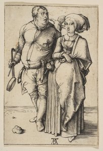 Der Koch und seine Frau, ca. 1496 von Albrecht Dürer