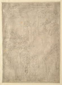 Die Kreuzigung in Umrissen von Albrecht Dürer