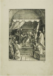 Der Tod der Jungfrau, aus Das Leben der Jungfrau von Albrecht Dürer