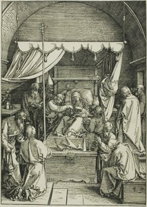 Der Tod der Jungfrau, aus Das Leben der Jungfrau von Albrecht Dürer