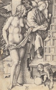 Der Traum des Doktors Versuchung des Müßiggängers, 1498-1499 von Albrecht Dürer