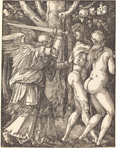 Die Vertreibung aus dem Paradies, aus Die Kleine Passion von Albrecht Dürer