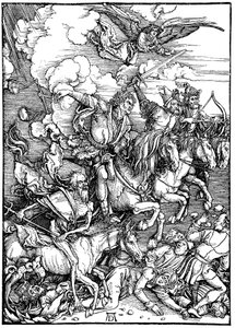Die vier apokalyptischen Reiter, 1498 von Albrecht Dürer