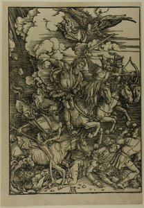 Die vier Reiter der Apokalypse, aus der Apokalypse von Albrecht Dürer