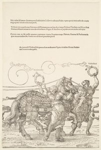 Der große Triumphwagen: Acrimonia und Virilitas von Albrecht Dürer