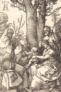 Die Heilige Familie mit Joachim und Anna unter einem Baum, 1511