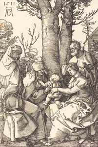 Die Heilige Familie mit Joachim und Anna unter einem Baum, 1511